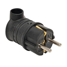 Вилка угловая каучуковая 230В 2P+PE 16A IP44 EKF DIY