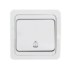 Лондон Кнопка звонка 10А белая