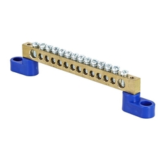 Шина нулевая 63.14 2 изолятора стойка (10шт) латунь