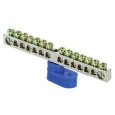 Шина нулевая N 63.14 (1 изолятор стойка) никель