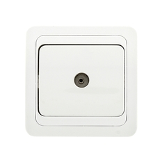 Лондон Розетка телевизионная TV 75Ом 5-862МГц белая