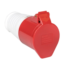 Розетка кабельная 16А 3Р+N+Е IP44 переносная 380В (ps-215-16-380)