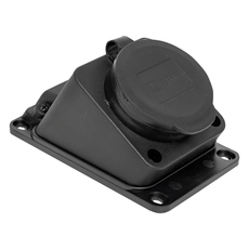 Розетка настенная с защитной крышкой каучуковая наклонная 230В 2P+PE 16A IP44 EKF PROxima