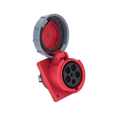 Розетка стационарная внутренняя угловая 4252 3Р+РЕ+N 32А 380В IP67 PROxima (ps-4252-32-380)