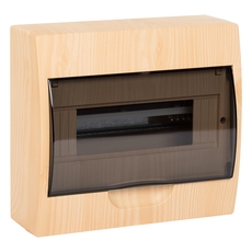 Щит распределительный навесной ЩРн-П-10 IP41      светлое дерево (pb40-n-10-light)