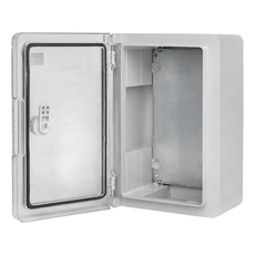 Бокс пластиковый с монтажной платой прозр. дверь 300х200х130 мм IP65 EKF PROxima