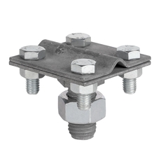 Зажим прута на штыре (пластина 56х56мм) HZ EKF PROxima (lp-g6606-e1302)