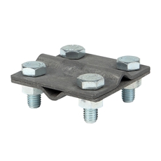 Зажим крестовидный прут-прут   (пластина 57x57мм) HZ EKF PROxima (lp-g3109)