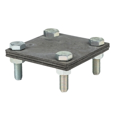 Зажим полоса 40 - полоса 40 (3 пластины 70х70мм) HZ EKF PROxima (lp-g3105)