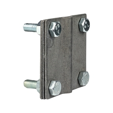 Зажим полоса 40 - прут 10 (3 пластины 70x70мм) HZ EKF PROxima (lp-g3101)