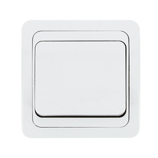 Лондон Выключатель одноклавишный 10А белый