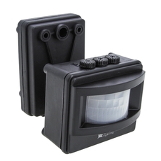 Датчик движения ИК MS-01 черный на прожектор 1200Вт 120гр. до 12м IP44 PROxima (dd-ms-01-b)