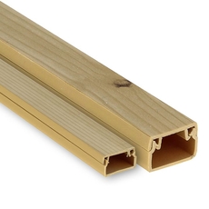 Канал кабельный под светлое дерево 40х40 (24м) PROxima (kk-40-40w)