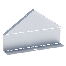 Заглушка крышки двускатной на лоток 100х200мм (0,8мм) HDZ EKF