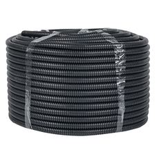 Труба гофр. ПНД Plast с зондом d25мм (50м.) черная EKF PROxima (tpnd-25-50m)