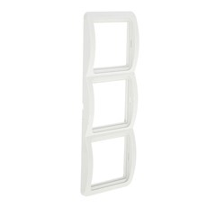 Лондон Рамка 3 поста вертикальная белая