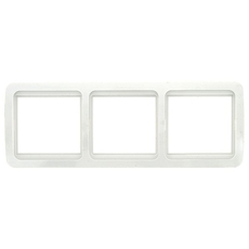 Лондон Рамка 3 поста горизонтальная белая