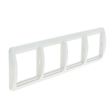 Лондон Рамка 4 поста горизонтальная белая