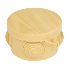 Коробка распаячная КМР-040-038 с крышкой (73х43) 4 мембранных ввода светлое дерево IP54 EKF PROxima (plc-kmr-040-038-s)