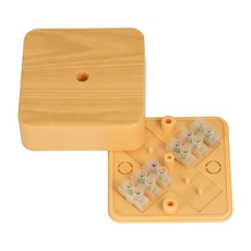 Коробка разветвительная КМР-030-030кг (78х78х26) с клеммником светлое дерево EKF PROxima