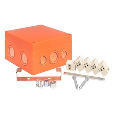 Коробка распаячная огнестойкая (126х126х74) 5     двойных кк/1,5-6мм?/12 мв IP66 EKF PROxima (plc-kmrf-126-506-2)