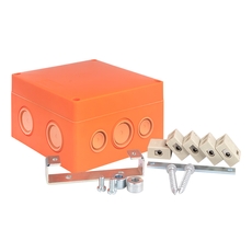 Коробка распаячная огнестойкая (126х126х74) 5 кк/1,5-10мм?/12 мв IP66 EKF PROxima