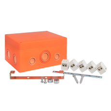 Коробка распаячная огнестойкая (176х126х74) 5     двойных кк/1,5-10мм/12 мв IP66 EKF PROxima