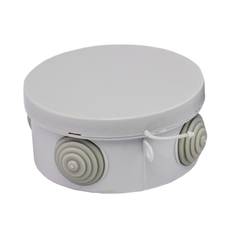 Коробка распаячная с крышкой КМР-040-039 наружная 85х40 АБС серая 4 входа IP54 PROxima