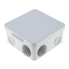 Коробка распаячная с крышкой КМР-030-014 наружная 105х105х50 АБС серая 8 входов IP54 (plc-kmr-030-014)