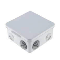 Коробка распаячная с крышкой КМР-030-031 наружная 85х85х50 АБС серая 7 входов IP54 PROxima (plc-kmr-030-031)