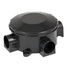 Коробка распаячная КМР-040-040б трехрожковая черная (70х35) PROxima (plc-kmr-040-040b)