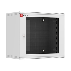 Шкаф телекоммуникационный настенный 9U (600х350) стекло, Astra A серия EKF Basic (ITB9G350)