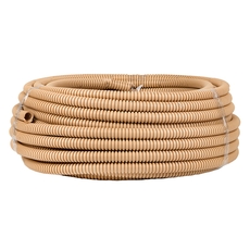 Труба гофрированная ПВХ с зондом под светлое дерево d16мм (25м) Plast PROxima (tg-z-16w)