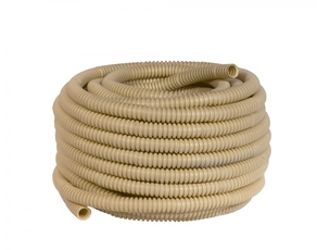 Труба гофрированная ПВХ с зондом под светлое дерево d20мм (25м) Plast PROxima (tg-z-20w)