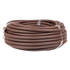 Труба гофрированная ПВХ с зондом под темное дерево d16мм (25м) Plast PROxima (tg-z-16d)