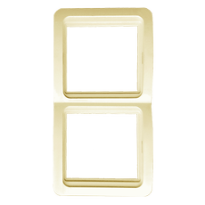 Лондон Рамка 2 поста вертикальная бежевая