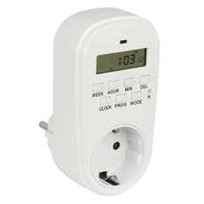Таймер розеточный электронный SAT-20p 16A недельный PROxima