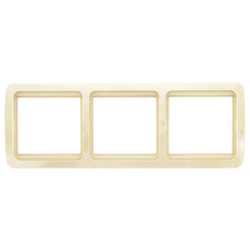 Лондон Рамка 3 поста горизонтальная бежевая