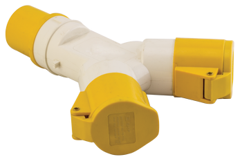 Розетка двухлучевая 1012-4h 2Р+РЕ 16А 110В IP44