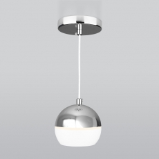 Подвес потолочный DLS023 9W 4200K белый/хром 9Вт Eurosvet | a047803 | Elektrostandard