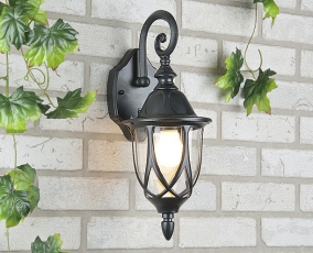 Светильник садово-парковый Orion черный настенный | a025002 | Elektrostandard