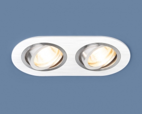 Светильник встраиваемый карданный 1061/2 MR16 WH белый округлый | a036416 | Elektrostandard