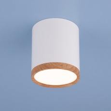 Светильник встраиваемый DLR024 6W 4200K белый матовый/светлый дуб | a040548 | Elektrostandard