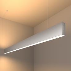 Светильник светодиодный подвесной линейный двусторонний 128см 50W 3000K матовое серебро (101-200-40-128) | a041492 | Elektrostandard