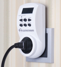 TMH-E-4 16A x1 IP20 Белый розетка-таймер | a026137 | Elektrostandard