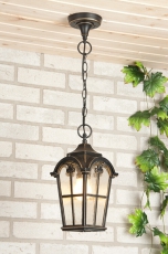 Светильник садово-парковый Mira H черное золото подвесной | a025299 | Elektrostandard