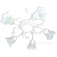 Светильник НПБ 01-102 5х60Вт ЛН КЛЛ LED Е14 IP20 Глория 151 бел./зол. (Плафон 62333) | 1005402939 | Элетех