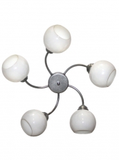 Люстра НСБ Камила 151 01-5х60-120 5х60Вт ЛН/КЛЛ/LED Е27 матовый, хром | 1005404138 | Элетех