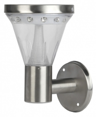 Cветильник садовый декоративный SL-SS23-FIX на солнечной батарее, сталь, стальной, 23 см (8/192) | Б0018803 | ЭРА