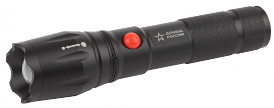 Фонарь универсальный 1хLED аккумулятор Li MA-701 Калибр АРМИЯ РОССИИ 5Вт, регулируемый фокус, USB | Б0030192 | ЭРА